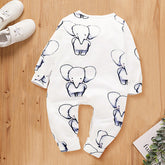 Lindo macacão estampado de elefante